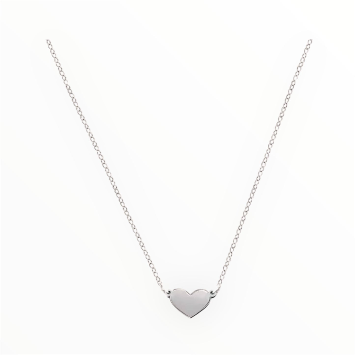 Collier cœur Minimaliste en acier inoxydable