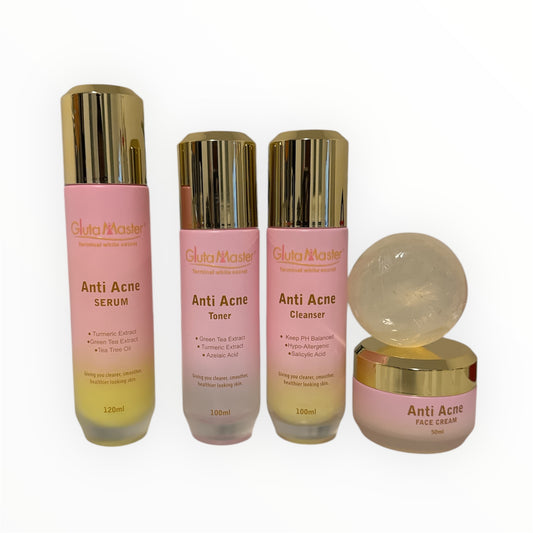 Kit Anti-Acné GlutaMaster – Soins Complets pour une Peau Claire et Saine